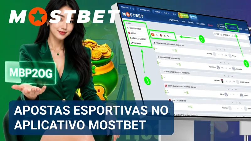 Mercados de apostas esportivas ao vivo exibidos na interface do aplicativo Mostbet para Android.