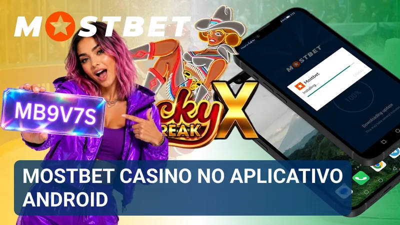 Biblioteca de jogos do Mostbet Casino aberta no aplicativo para Android.
