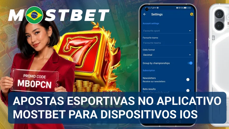 Mercado de apostas esportivas do Mostbet aberto em um iPhone durante um evento ao vivo.