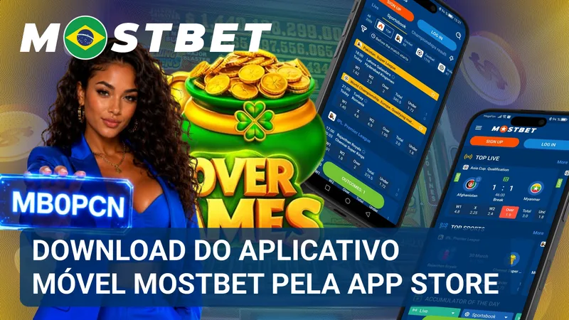 Página da App Store exibindo o aplicativo Mostbet pronto para download em um iPhone.