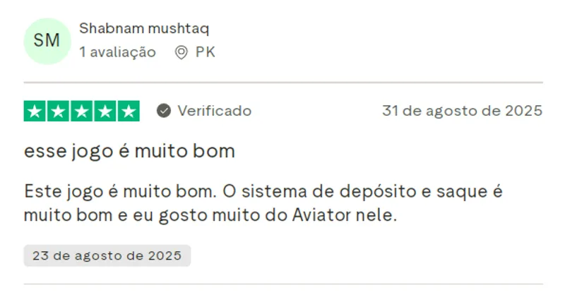 Em sua avaliação, um cliente da MostBet avalia muito bem as capacidades da casa de apostas e seu jogo Aviator