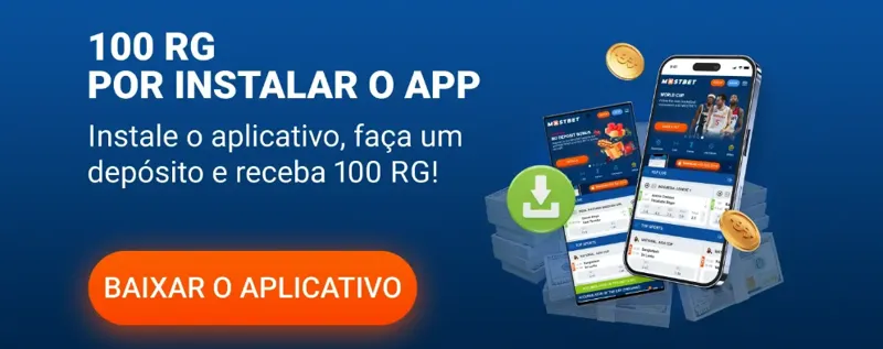 Bônus da MostBet por baixar o aplicativo móvel