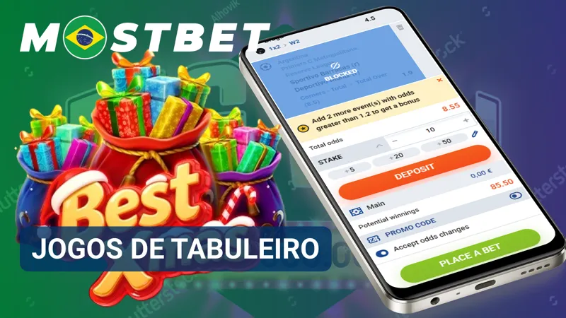Cartas, fichas e mesas virtuais representam a variedade de jogos de tabuleiro disponíveis no cassino MostBet.