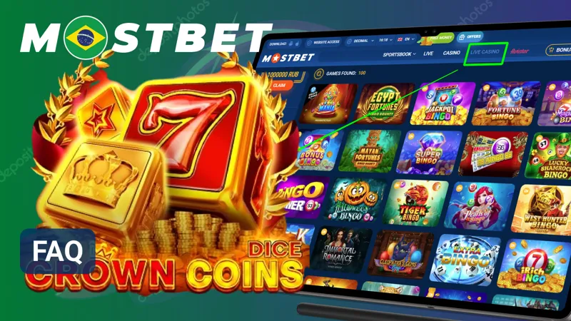 Bloco de perguntas frequentes reúne respostas sobre o funcionamento do cassino MostBet.