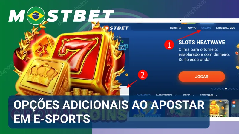 Interface de apostas apresenta recursos extras, mercados especiais e ferramentas para e-sports na MostBet.