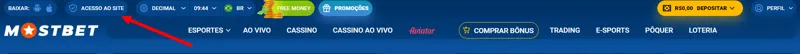 Maneiras de contornar o bloqueio do site MostBet
