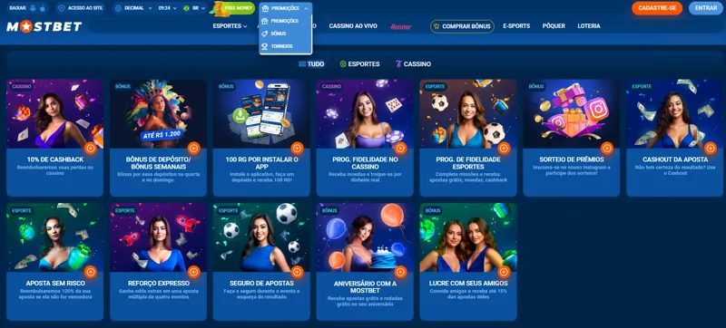 Variedade de bônus para jogadores brasileiros