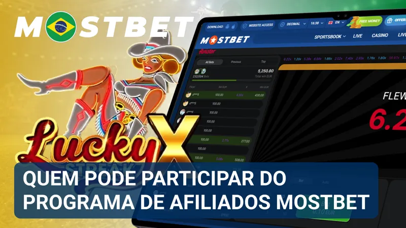 Criador de conteúdo verifica os requisitos para ingressar no Programa de Afiliados MostBet.